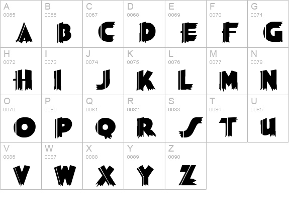 Grauman uppercase A-Z preview