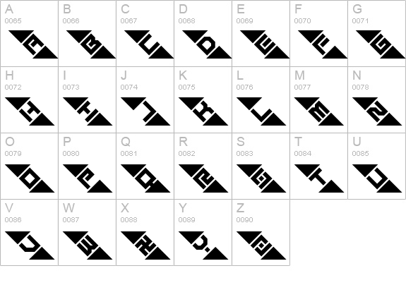 Graze BRK uppercase A-Z preview