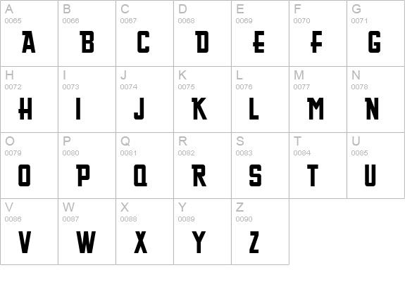Greasy Spoon NF uppercase A-Z preview