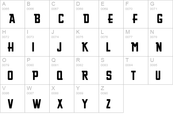 GreasySpoonMenu uppercase A-Z preview