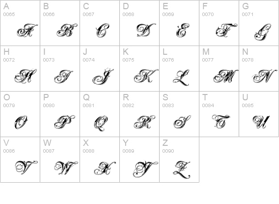 Great Circus Dirty uppercase A-Z preview