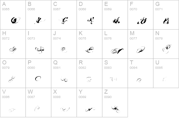 Great Circus X uppercase A-Z preview