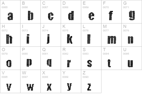 GreatVengeance uppercase A-Z preview