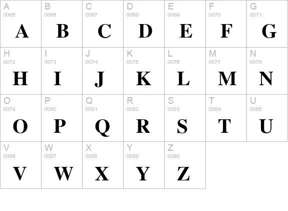 Greco Black SSi Bold uppercase A-Z preview