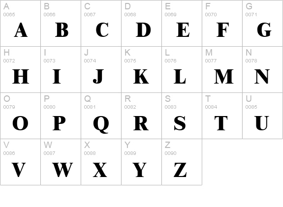 Greco Black SSi Extra Bold uppercase A-Z preview