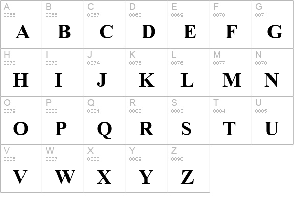Greco Recut SSi Bold uppercase A-Z preview