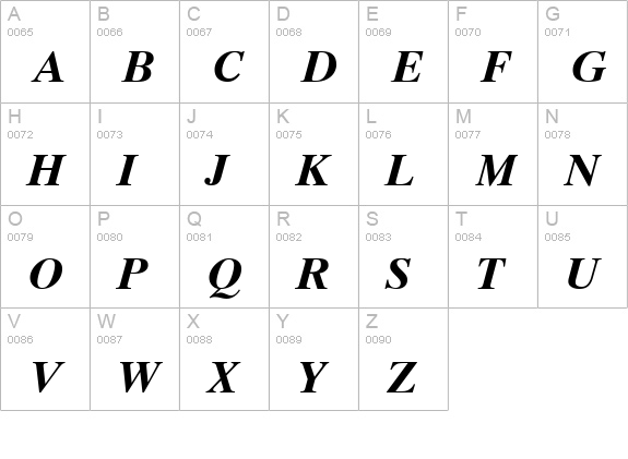 Greco Ten OldStyle SSi Bold uppercase A-Z preview