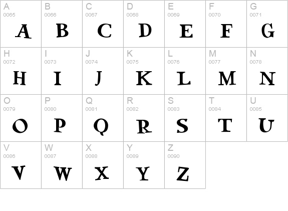 Green Eggs and Spam uppercase A-Z preview