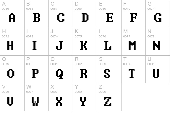Green Screen uppercase A-Z preview