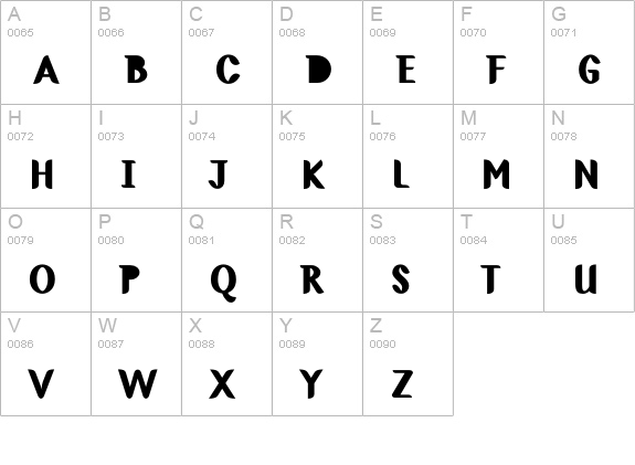 GreenTerrorExtraBlack uppercase A-Z preview