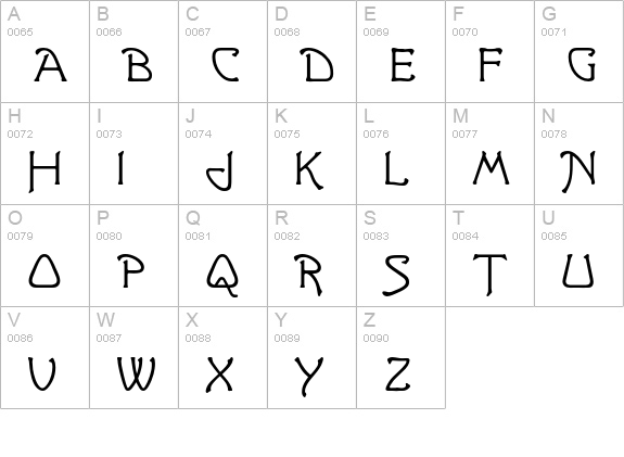 Greeting Monotone Std uppercase A-Z preview