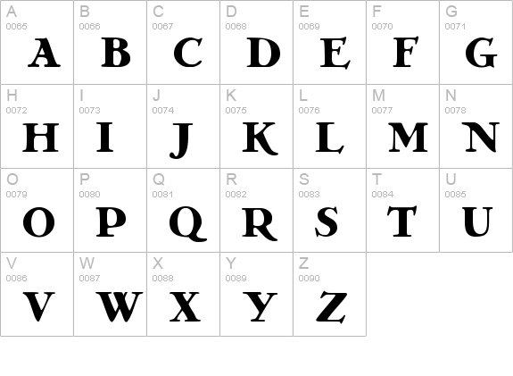 GrekoDeco Bold uppercase A-Z preview