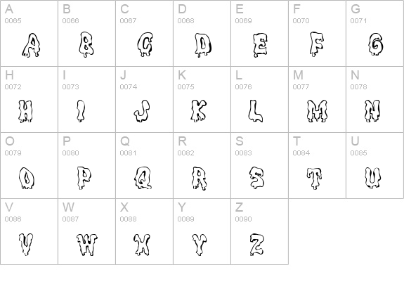 Gremlin Normal uppercase A-Z preview