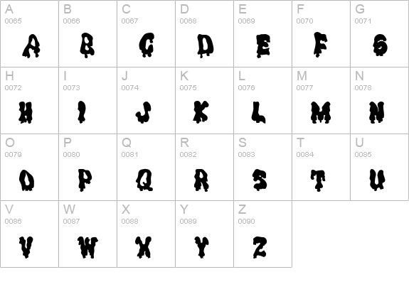 Gremlin Solid Normal uppercase A-Z preview
