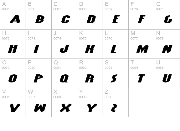 Grendel's Mother Extra Exp Itl uppercase A-Z preview