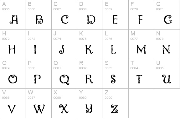 Greymantle MVB Std uppercase A-Z preview