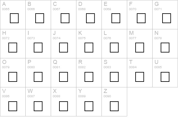 GriffDinShiOpt uppercase A-Z preview