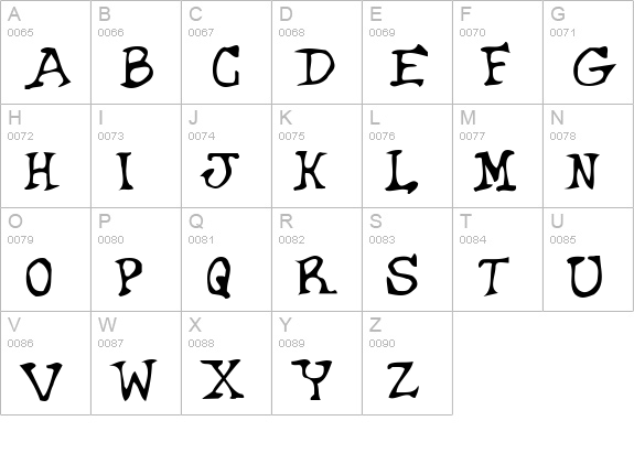 Griffin uppercase A-Z preview