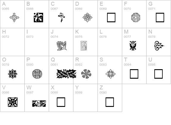 GriffinThree Plain uppercase A-Z preview