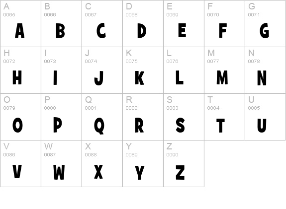 GrilledCheese BTN Cn Bold uppercase A-Z preview