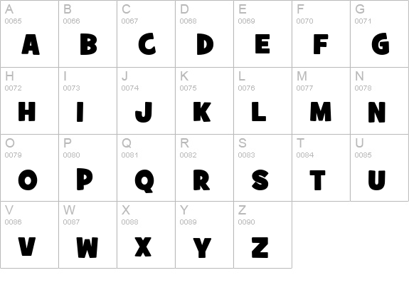 GrilledCheese BTN Toasted uppercase A-Z preview