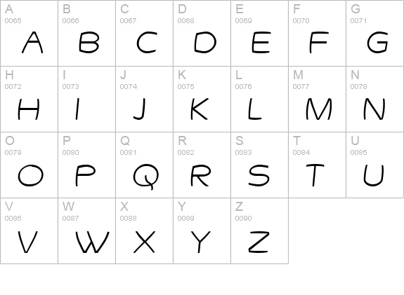 Gringotts uppercase A-Z preview