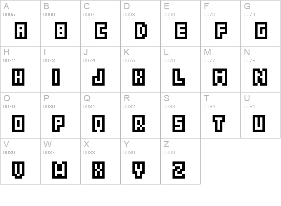 Grixel Acme 5 CompCapsO uppercase A-Z preview
