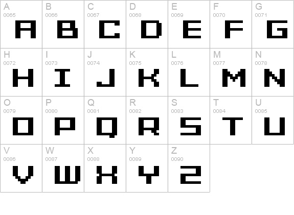 Grixel Acme 7 Wide Bold Xtnd uppercase A-Z preview