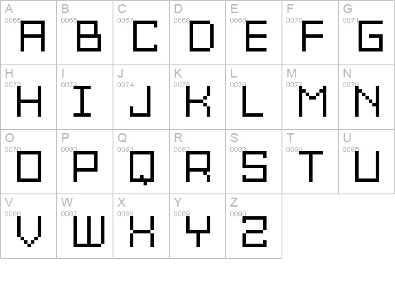 Grixel Acme 9 Regular Xtnd uppercase A-Z preview