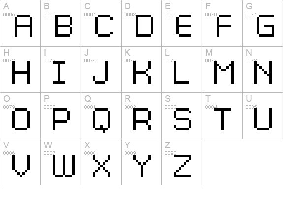 Grixel Kyrou 9 Regular uppercase A-Z preview