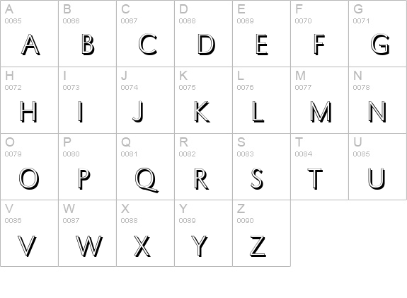 GroteskSh-Xlight-Regular uppercase A-Z preview