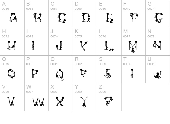 GroupSex uppercase A-Z preview