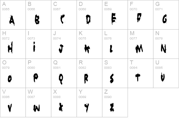 Grunt Reaper uppercase A-Z preview