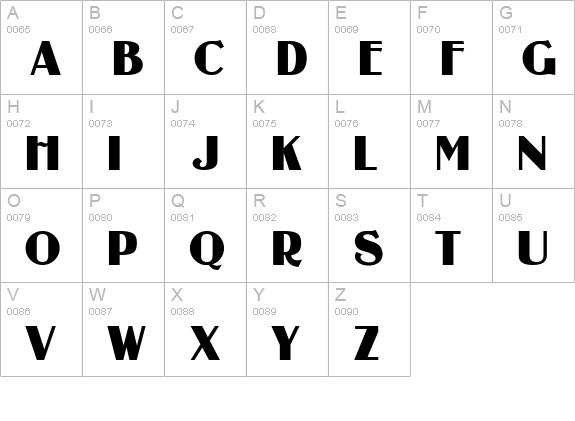 Guanine uppercase A-Z preview
