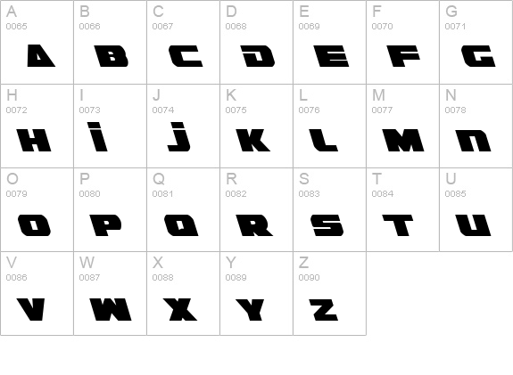 Guardian Leftalic uppercase A-Z preview