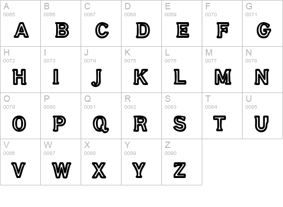 Gubbröra uppercase A-Z preview