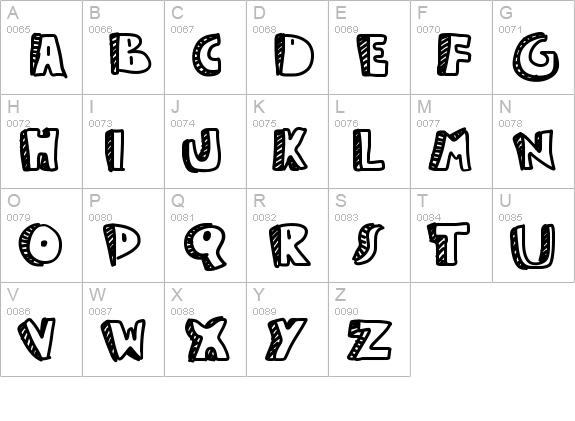 Guestservice uppercase A-Z preview