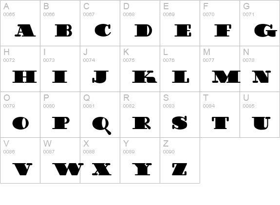 GuinnessExtraStout uppercase A-Z preview