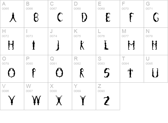 Gymnastics Regular uppercase A-Z preview
