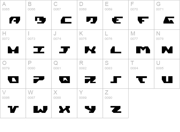 Gyrfalcon Expanded uppercase A-Z preview