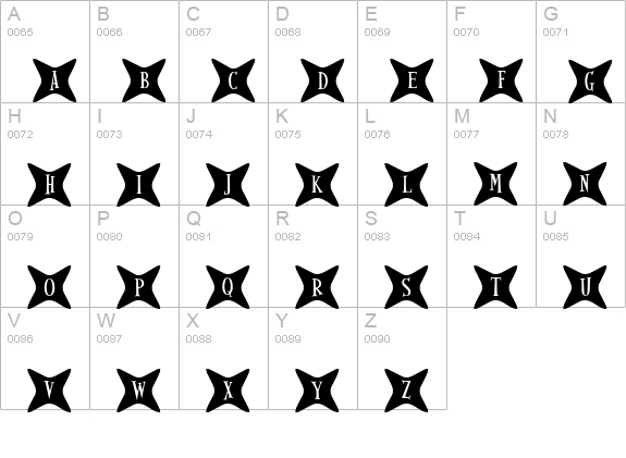 Gyrl Friday uppercase A-Z preview