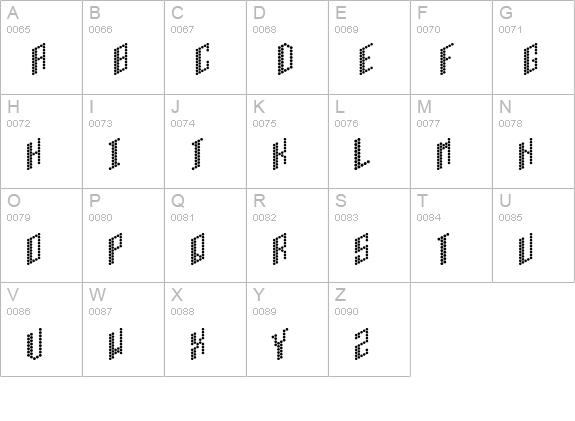 H.I.B. Cell Plain uppercase A-Z preview