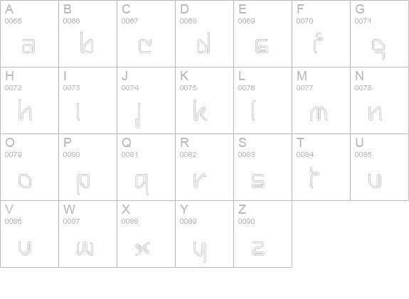 HairpinHairline uppercase A-Z preview