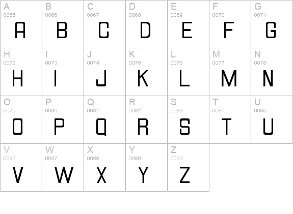 Hallandale Square JL uppercase A-Z preview