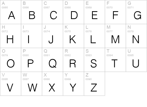 Hallmarke Regular uppercase A-Z preview