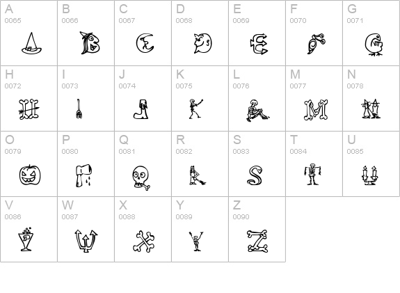 Halloween Match uppercase A-Z preview
