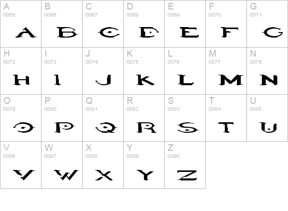 HaloRegular uppercase A-Z preview