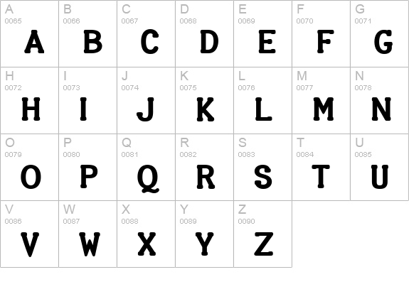 Halter uppercase A-Z preview