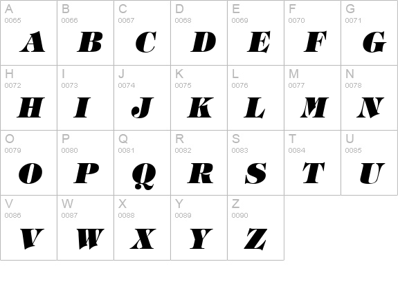 Halverson Heavy Italic uppercase A-Z preview