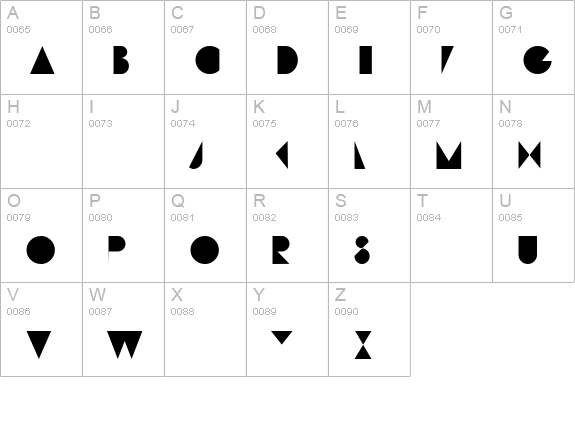Hamburg uppercase A-Z preview